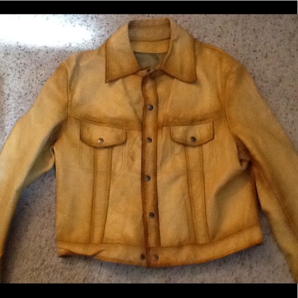 Vintage Adam & Eve 1960s Distressed Leather Western Moto Bomber Jacket Biker Y2K - Picture 3 of 8